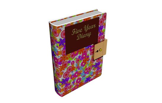 private diary with golden clasp