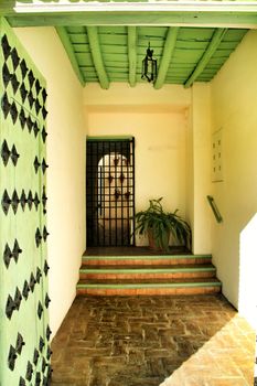 Typical andalusian house portal