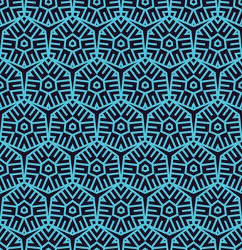 Geometric simple luxury blue minimalistic pattern with lines. Ca