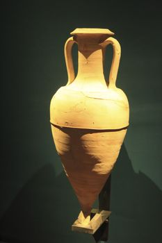 Greco-italic amphora exhibited at the Archaeological Museum of A