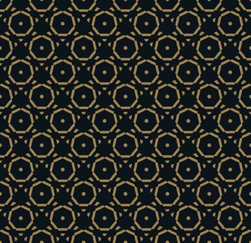 abstract seamless ornament pattern vector illustration woth gold