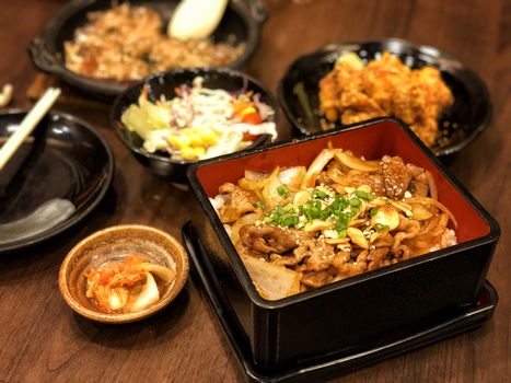 Korean food, Mixed Rice in Restaurant