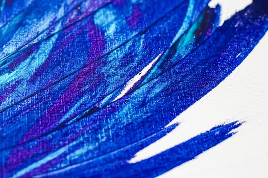 Mix of blue, turquoise and purple abstract background, painting