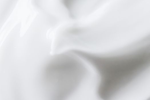 Pure white cream texture as abstract background, food substance 