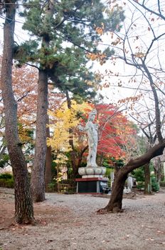 TOKYO, JAPAN - DECEMBER 1, 2018: Zojo-ji Budhist temple. This is