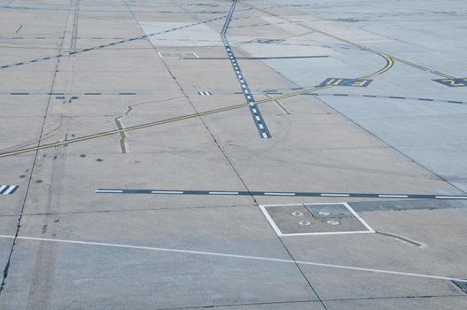 Airport parking bay landing site