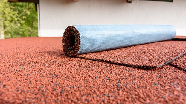 Roofing material - flexible roll bitumen shingles