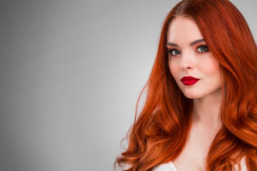 Beautiful Woman with Red Hair
