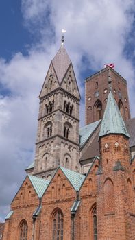 Medieval cathedral, Church of our Lady in Ribe, Denmark - HDR