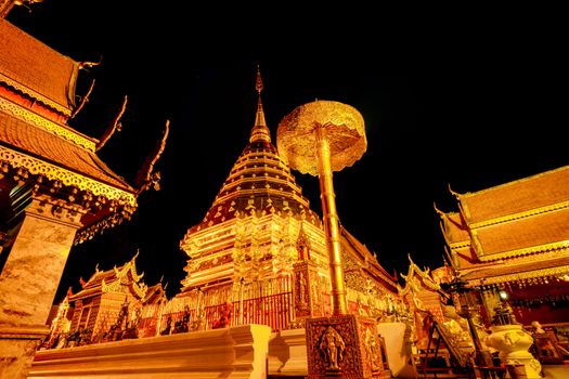 Wat Phra That Doi Suthep. Buddhist temple in Chiang Mai, Thailan