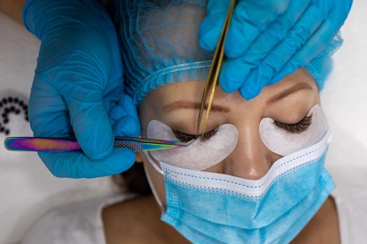 Treatment of Eyelash Extension during a pandemic with preventive