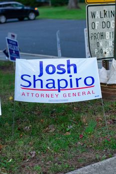 November 3, 2020 - Elkins Park, Pennsylvania: A Josh Shapiro Sig
