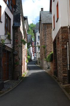 old historic street in Ediger Germany