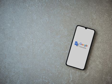 Google Translate app launch screen with logo on the display of a