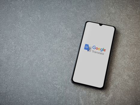 Google Translate app launch screen with logo on the display of a