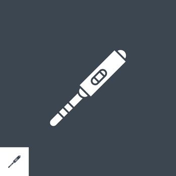 Pregnancy Test related vector glyph icon.