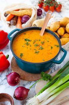 Hearty potato soup 
