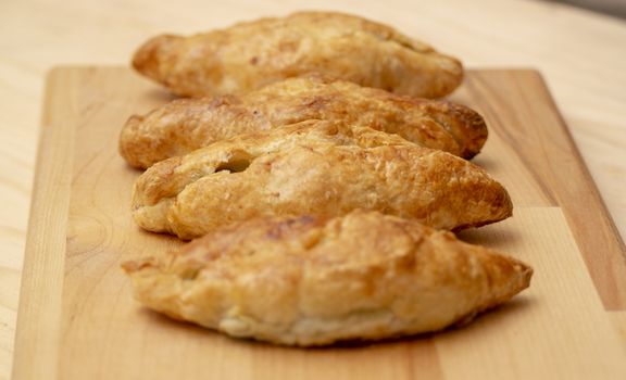 puff pastry pies baked in the oven