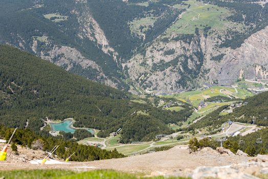 Summer ski station in Canillo, Andorra