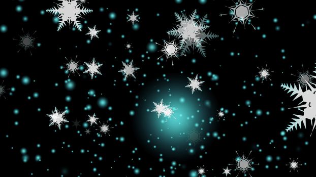 snowflake falling ice snow dust particles element for Christmas 