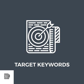 Target Keywords Line Icon
