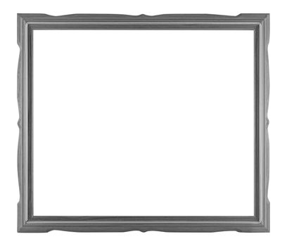 Wooden frame vintage isolated background.