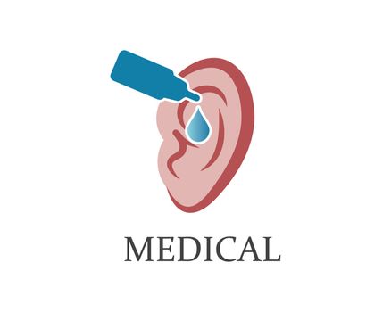 Ear logo icon vector design illustration 