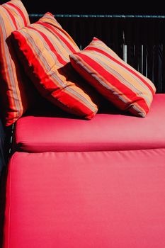 Colorful Cushion In Sofa