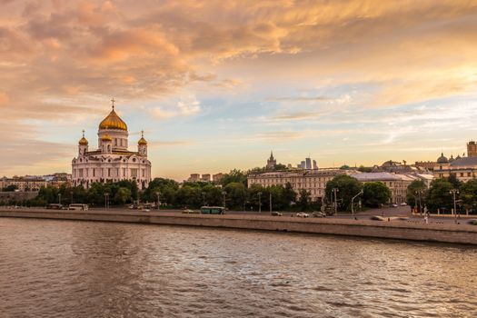 View of The Moskva-River with Cathedral of Christ the Savior in