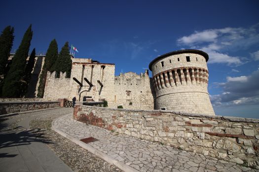 medieval castle of Brescia