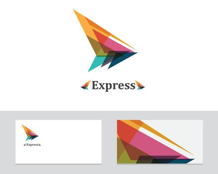 logo,icon company card aroow vector illustration