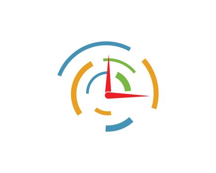 clock,time logo icon illustration design vector
