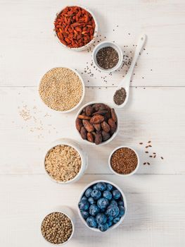Various superfoods in small bowl