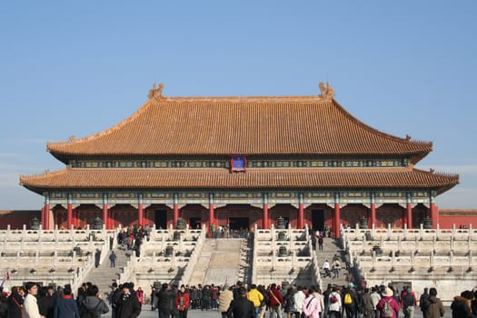 Beijing, China - November 1, 2016, Ancient royal palaces of the 