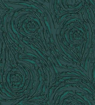 Vector seamless pattern in trending Tidewater Green colors. Torn stripes and circles texture of green color for decoration of paper fabrics