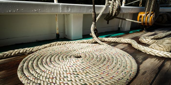 Sailboat nautical mooring rope