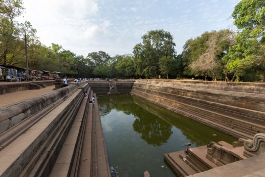 Twin Ponds in Sacred City of Anuradhapura, Sri Lanka