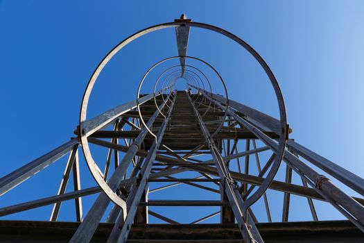 Galvanized Steel Frame Water Tower Ladder
