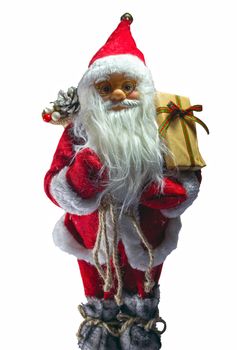 Santa Claus doll on a white background