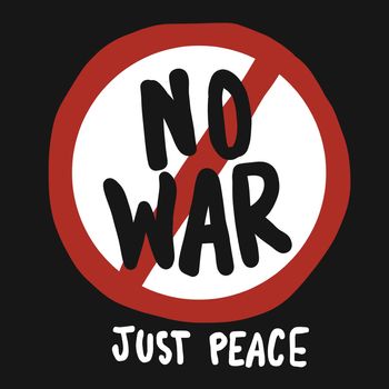 No war just peace logo vector illustration