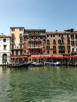Italy Venice, almost empty city of Venice during summer 2020 with the covid 19 pandemic surge in Italy