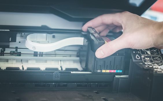 Refilling third party printer cartridges; inkjet.