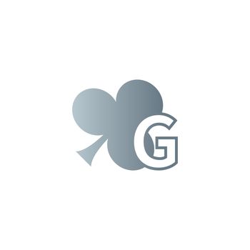 Letter G logo combined with shamrock icon design