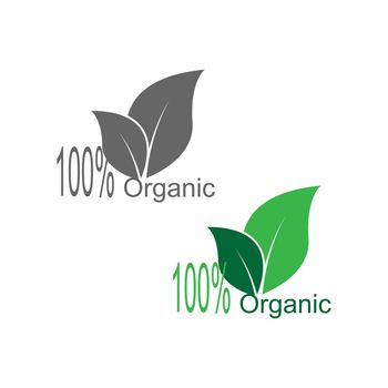 100 % icon, natural, vegan, organic, anniversary,label design illustration