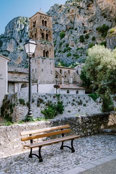 The Village of Moustiers-Sainte-Marie, Provence, France June 2020
