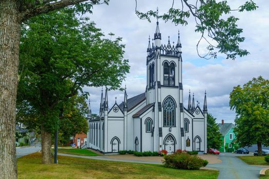 The St. Johns Anglican Church, in Lunenburg, Nova Scotia, Canada