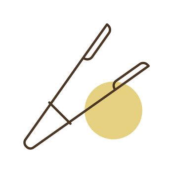 Kitchen tongs vector icon. Kitchen appliance