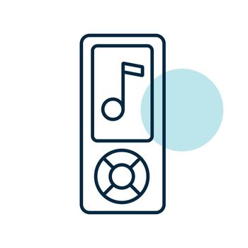Mp3 player vector flat icon