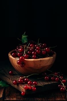 Fresh picked red currants