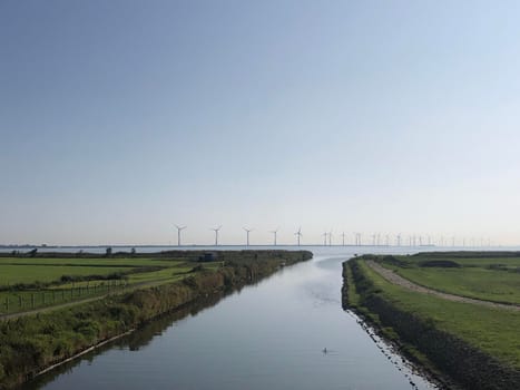 Windmills at the IJsselmeer around Lemmer 